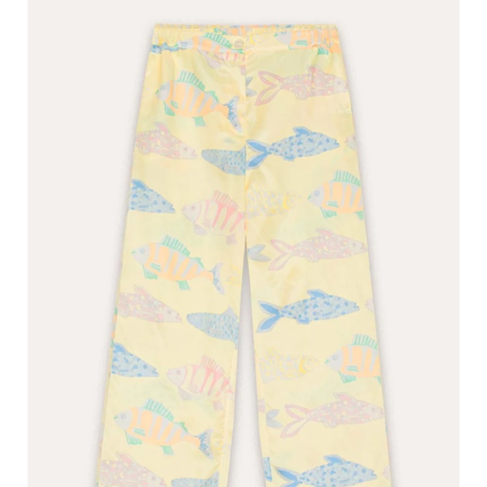 Cute pant! Silk, PJ or wear out! I cut the blue line and below